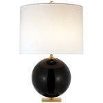 Elsie Table Lamp - Black / Linen