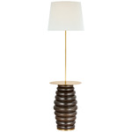 Phoebe Floor Lamp - Crystal Bronze / Linen