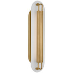 Teline Wall Sconce - Antique Burnished Brass / Matte White
