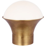 Precision Table Lamp - Antique Burnished Brass / White