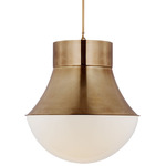 Precision LED Pendant - Antique Burnished Brass / White