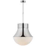 Precision LED Pendant - Polished Nickel / White