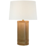 Lignum Table Lamp - Light Oak / Natural Rattan / Linen
