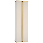 Vernet Wall Sconce - Hand-Rubbed Antique Brass / Linen