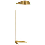 Alfie Adjustable Pharmacy Floor Lamp - Hand Rubbed Antique Brass