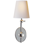 Alton Wall Sconce - Polished Nickel / Linen