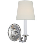 Channing Wall Sconce - Polished Nickel / Linen