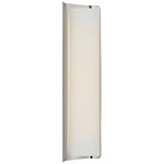 Penumbra Tall Wall Sconce - Polished Nickel / Linen