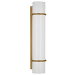 Amelie Bathroom Vanity Light - Burnished Brass / Milk