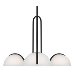 Nido Chandelier - Midnight Black / Etched White