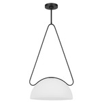 Nido Pendant - Midnight Black / Etched White