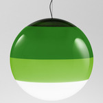 Dipping Light Large Pendant - Black / Green