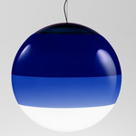 Dipping Light Large Pendant - Black / Blue