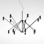 The W Chandelier - Black / Ivory