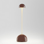 Sips Outdoor Portable Table Lamp - Gold / Chocolate