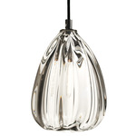 Barnacle Large Cone Pendant - Black / Clear