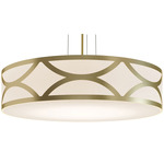 Lake Pendant - Gold / White