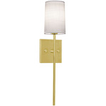Rose Wall Sconce - Satin Brass / White