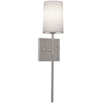 Rose Wall Sconce - Satin Nickel / White