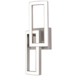 Sia Color-Select Wall Sconce - Painted Nickel / White