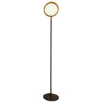 Ring Floor Lamp - Brass / White