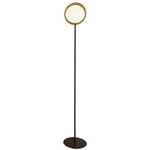 Ring Floor Lamp - Brass / White