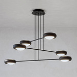 Ring Chandelier - Black / White