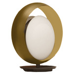 Ring Table Lamp - Brass / White