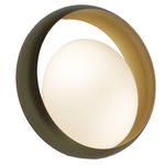 Ring Wall Light - Brass / White