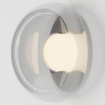 Dew Drops Wall / Ceiling Light - Brushed Silver / Clear