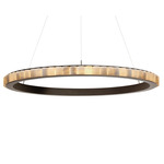 Avalon Chandelier - Bronze / Alabaster