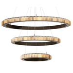 Avalon Triple Chandelier - Bronze / Alabaster