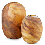 Desert Storm Vase Set of 2 - Amber