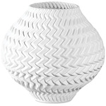 Plisse Vase - White