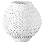 Plisse Vase - White