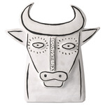 Thomas The Bull Sculpture - White Wash
