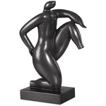 Greek Runner Sculpture - Black