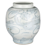 Ming Style Countryside Preserve Pot - Blue / White