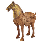 Tang Dynasty Iron Horse - Antique Gold