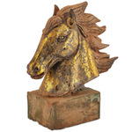 Tang Dynasty Iron Horse Head - Antique Gold