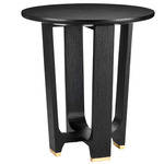 Blake Accent Table - Polished Brass / Black