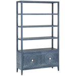 Santos Storage Etagere - Navy / Brass