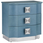 Maya Chest - Polished Stainless Steel / Blue
