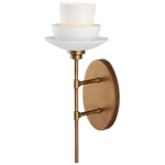 Etiquette Wall Light - Antique Brass / White