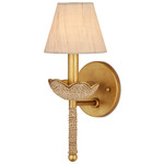 Vichy Wall Light - Contemporary Gold Leaf / Natural
