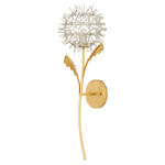 Dandelion Wall Light - Contemporary Gold Leaf/ Contemporary Silver L