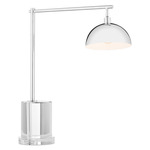 Repartee Desk Lamp - Polished Nickel / Clear