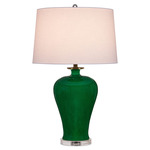 Imperial Table Lamp - Green / Off White