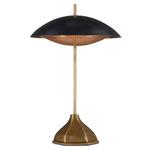 Domville Table Lamp - Antique Brass / Black