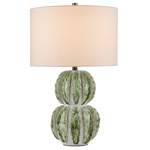 Kolonos Table Lamp - Green / Off White